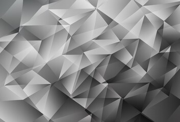 Fototapeta premium Light Gray vector layout with lines, triangles.