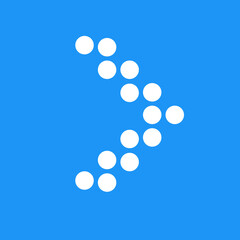 arrow indicates the direction. icon. vector design