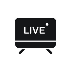Live news icon design. vector illustration