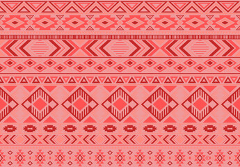Boho pattern tribal ethnic motifs geometric seamless vector background. Fashionable indonesian tribal motifs clothing fabric textile print traditional design with triangle and rhombus shapes.