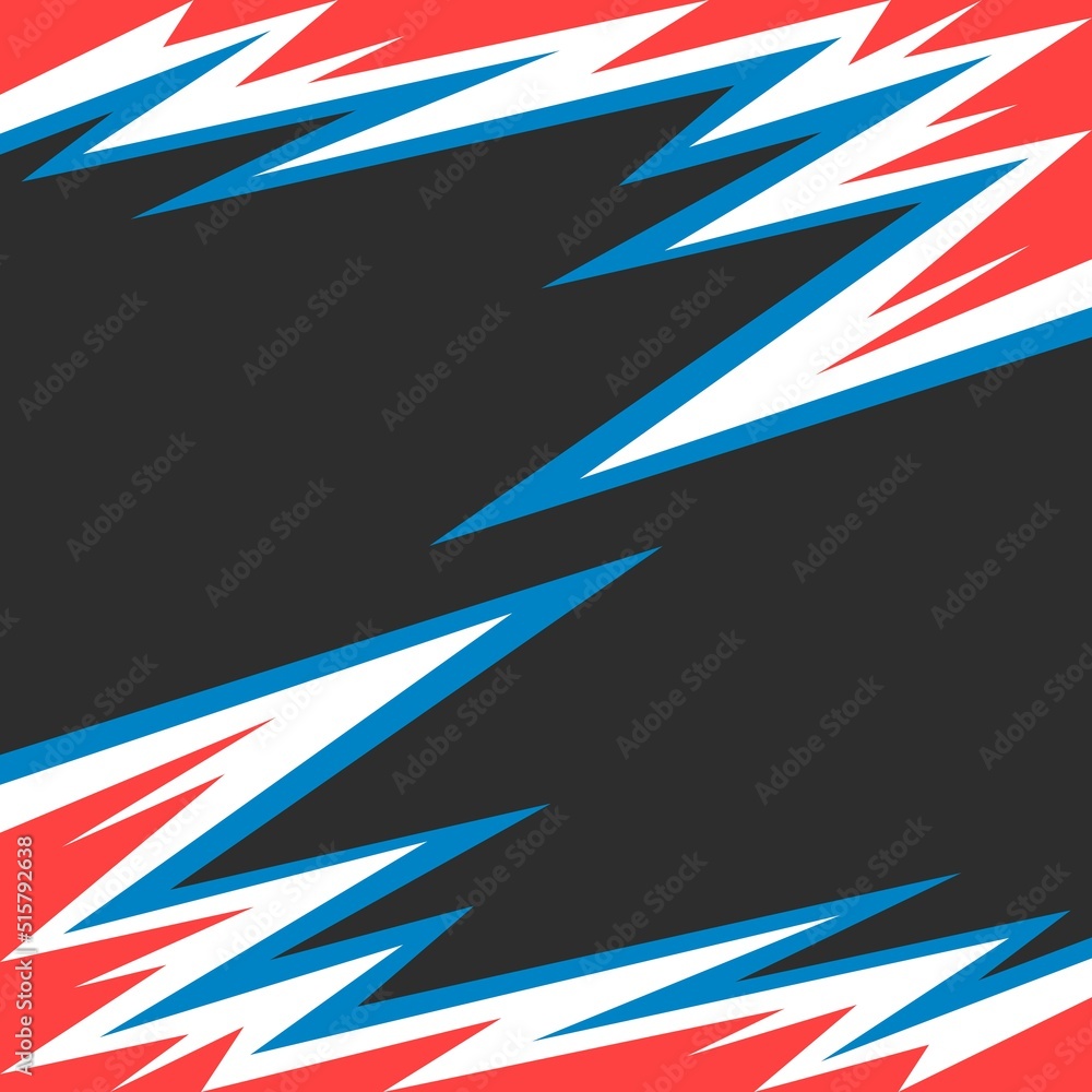 Poster abstract background with gradient jagged zigzag pattern and with some copy space area