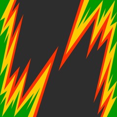 Abstract background with gradient jagged zigzag pattern and with some copy space area