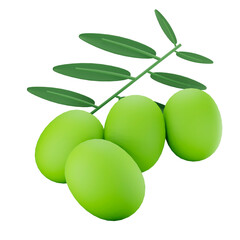 3d illustration Olives