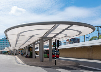 Busstation Tilburg, Noord-Brabant province, The Netherlands