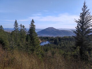 Landscape in Bergens fjellstrekninger, Norway