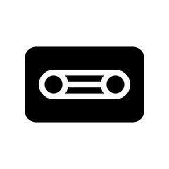 Cassette Tape Icon Vector Symbol Design Illustration