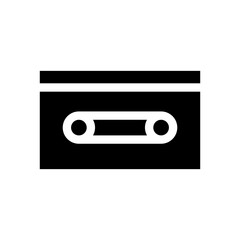 Obraz premium Cassette Tape Icon Vector Symbol Design Illustration