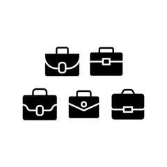 Briefcase Icon Set Vector Symbol Design Illustration