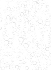 White background with many bubbles