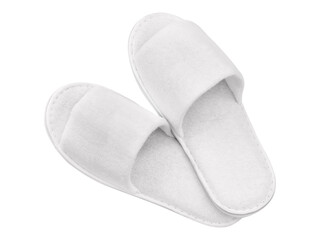 Spa, balneo, relax, hotel, wellness pair of slippers isolated
