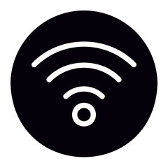 wifi connection glyph icon