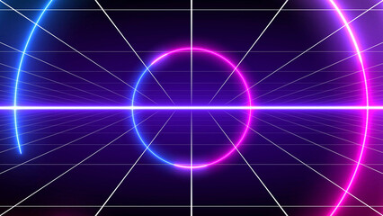 Vintage old style background 1980-1990 - 80s and 90s retro style - Retro computer or VHS effect