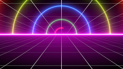 Vintage old style background 1980-1990 - 80s and 90s retro style - Retro computer or VHS effect