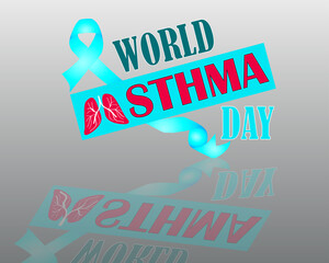 Banner Vector Design For World Asthma Day