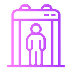 body scanner gradient icon