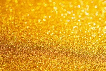 gold glitter sparkle with bokeh background