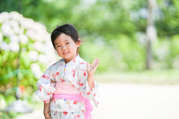 浴衣の少女