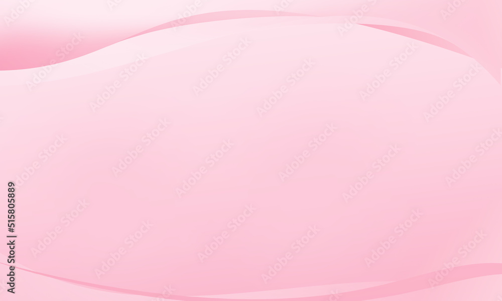 Poster soft light pink background with curve pattern graphics for illustration