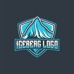 Iceberg Logo Design Vector Illustration