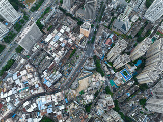 Aerial view of  landscape in Shenzhen city,China