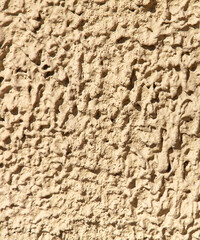 Decorative plaster on the wall of the house as an abstract background.