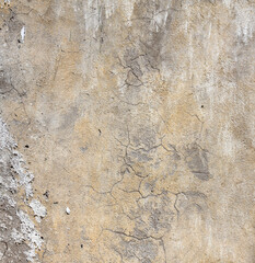 Old cracked wall in a building as an abstract background.