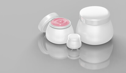 Mockup cosmetic containers 3D
