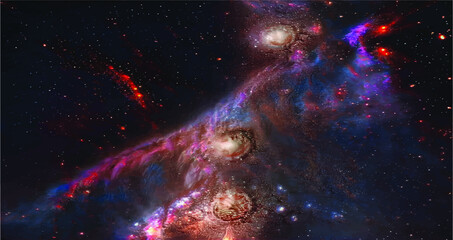 nebula galaxy outer fantasy world space scifi game © Aleksander