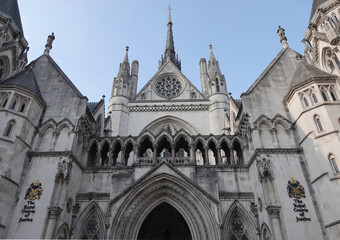 The Royal Courts of Justice in the Strand, London, UK. 