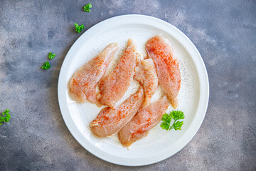 chicken fillet raw meat fresh healthy meal food snack diet on the table copy space food background rustic top view keto or paleo diet