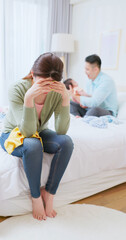 asian woman postpartum depression