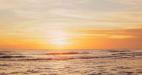 golden hour sunset at shores