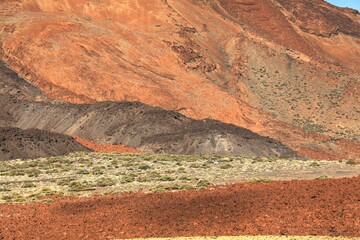 Okolice Teide - skały wulkaniczne - Teneryfa - obrazy, fototapety, plakaty