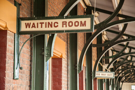 Waiting Room Sign At Singleton Train Station