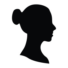 Women Silhouette on white background