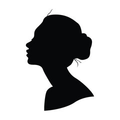Women Silhouette on white background