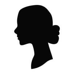 Women Silhouette on white background