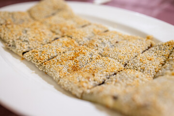 Mashed sweet red bean cake