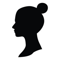 Women Silhouette on white background