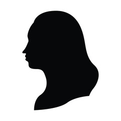 Women Silhouette on white background