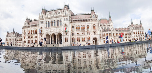 Hungarian Parliament in Budapest, historical building