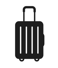 Suitcase symbol baggage vector icon