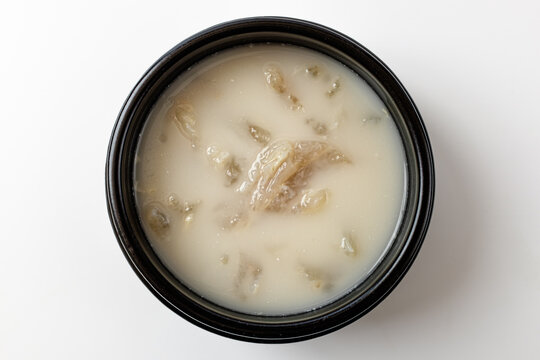 Ox Knee Soup on a white background