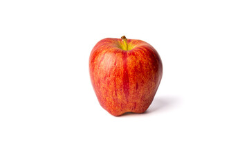 Fresh red apple isolated on white background