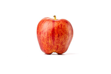 Fresh red apple isolated on white background