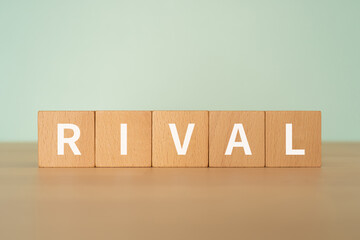 ライバルのイメージ｜「RIVAL」と書かれたブロック
