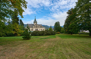 Fototapeta na wymiar View on Velke Brezhno castle , Czech republic