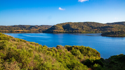 Fototapeta na wymiar Es Grau, Parc Naturale de s'Albufera des Grau, Menorca,