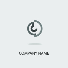 logo icon design letter G shape goose color grey trendy luxury simple elegant vector eps 10