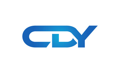 Connected CDY Letters logo Design Linked Chain logo Concept